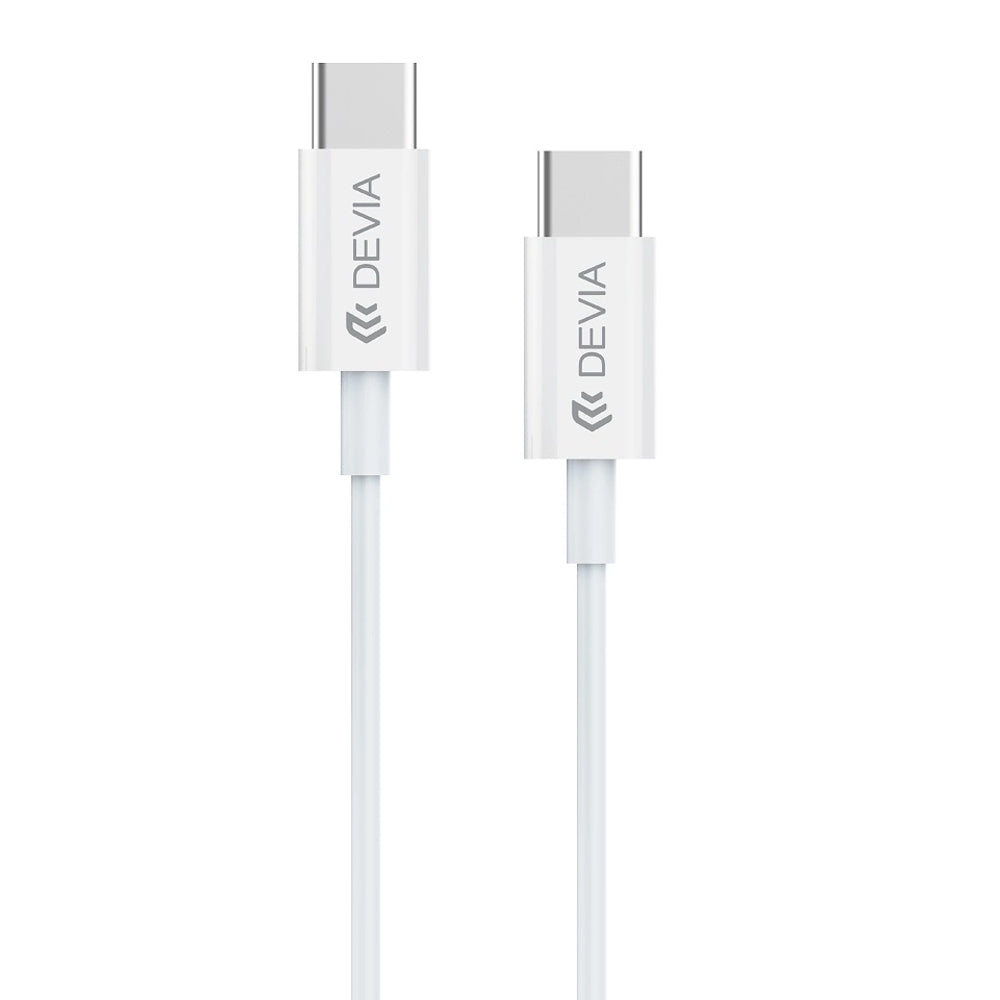 Cable Devia EC042 USB-C A USB-C 60W 1.2M White