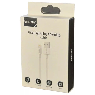 Cable USB Vekoby VK-C01 USB To Light White