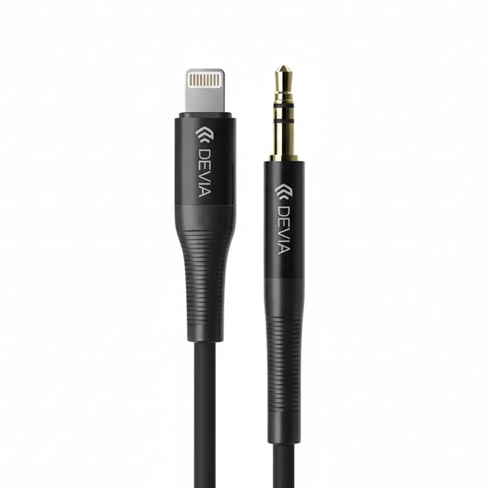 Cable Devia Ipure JACK-LIGHTNING 3.5MM Woven 1M Black