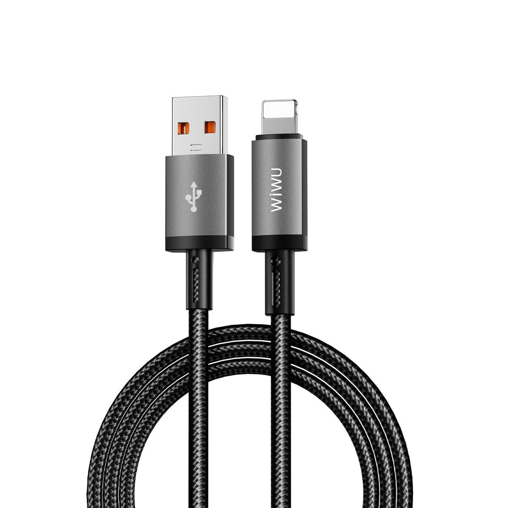 Cable USB Wiwu USB-A A Lightning Grey
