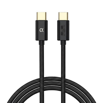 Cable A'Gold Pro+ CB123 Turbo USB-C A USB-C 60W 1M Black