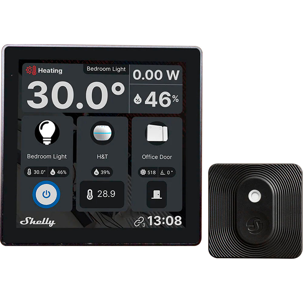 Interruptor Smart Shelly Wall Display+blu H&t Black