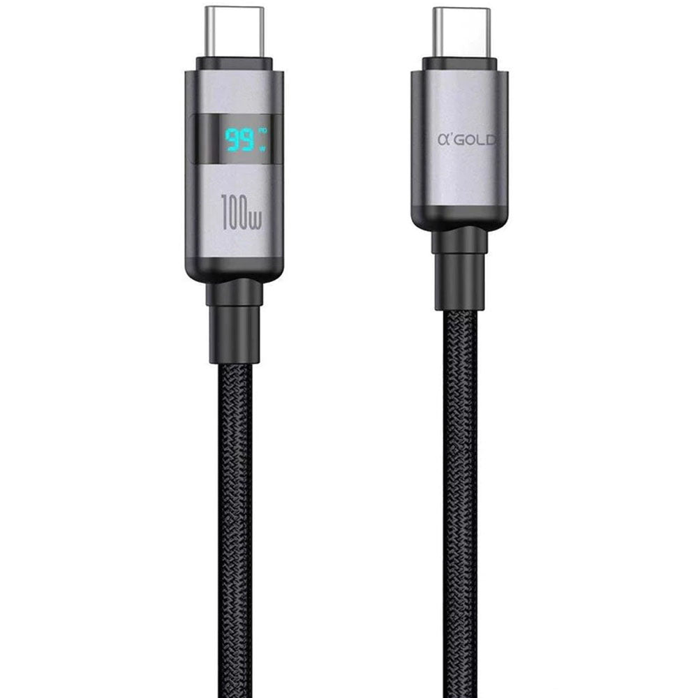 Cable A'Gold Pro CB134 Turbo USB-C A USB-C 1M Black