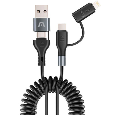 Cable Argom 4IN1 USB-A/TYPE-C To TYPE-C/LIGHTNING