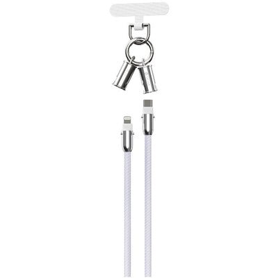 Cable Correa Devia EC658 2EN1 USB-C A Lightning 27W 0.3M Purple