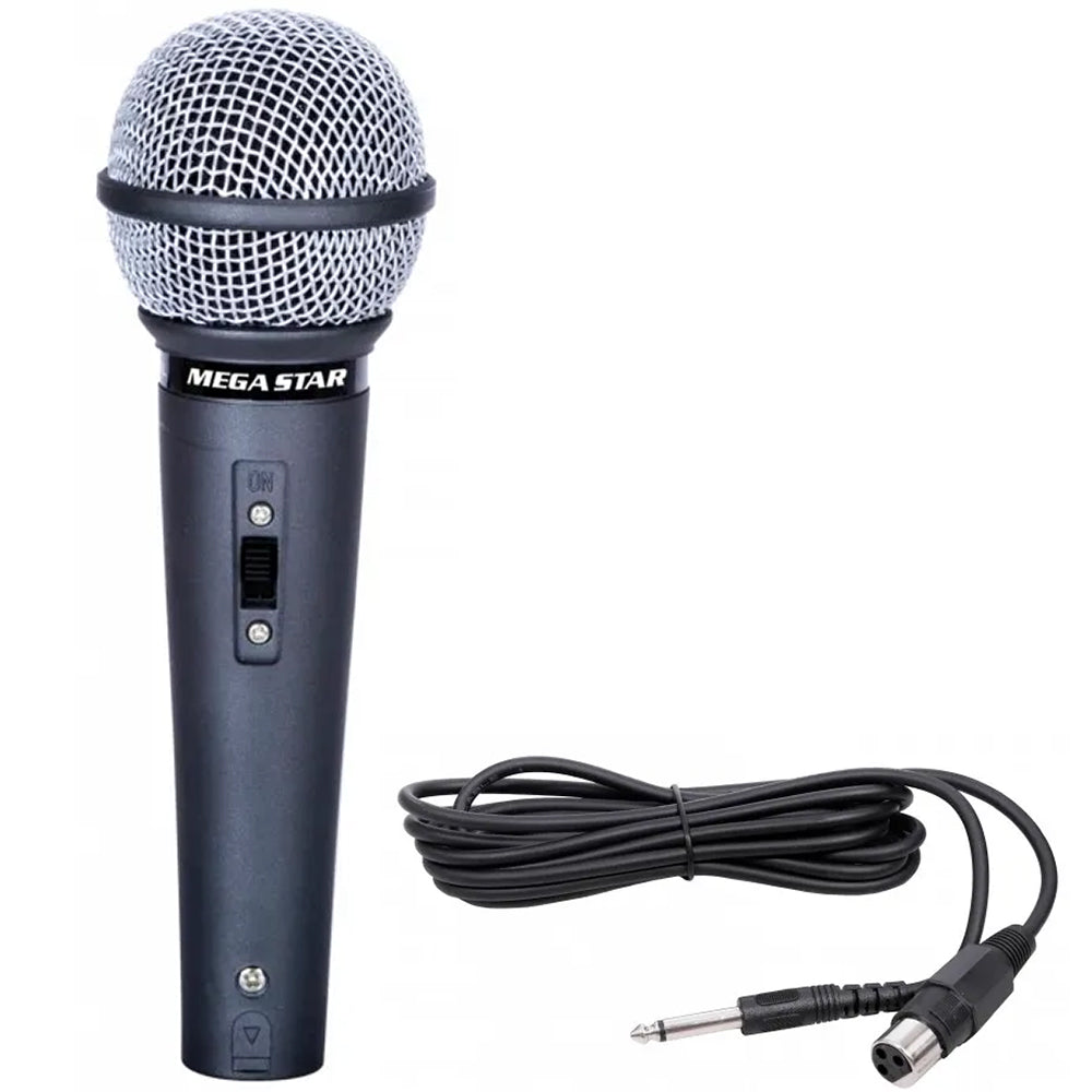 Micrófono Mega Star DEH355 C/cable Negro