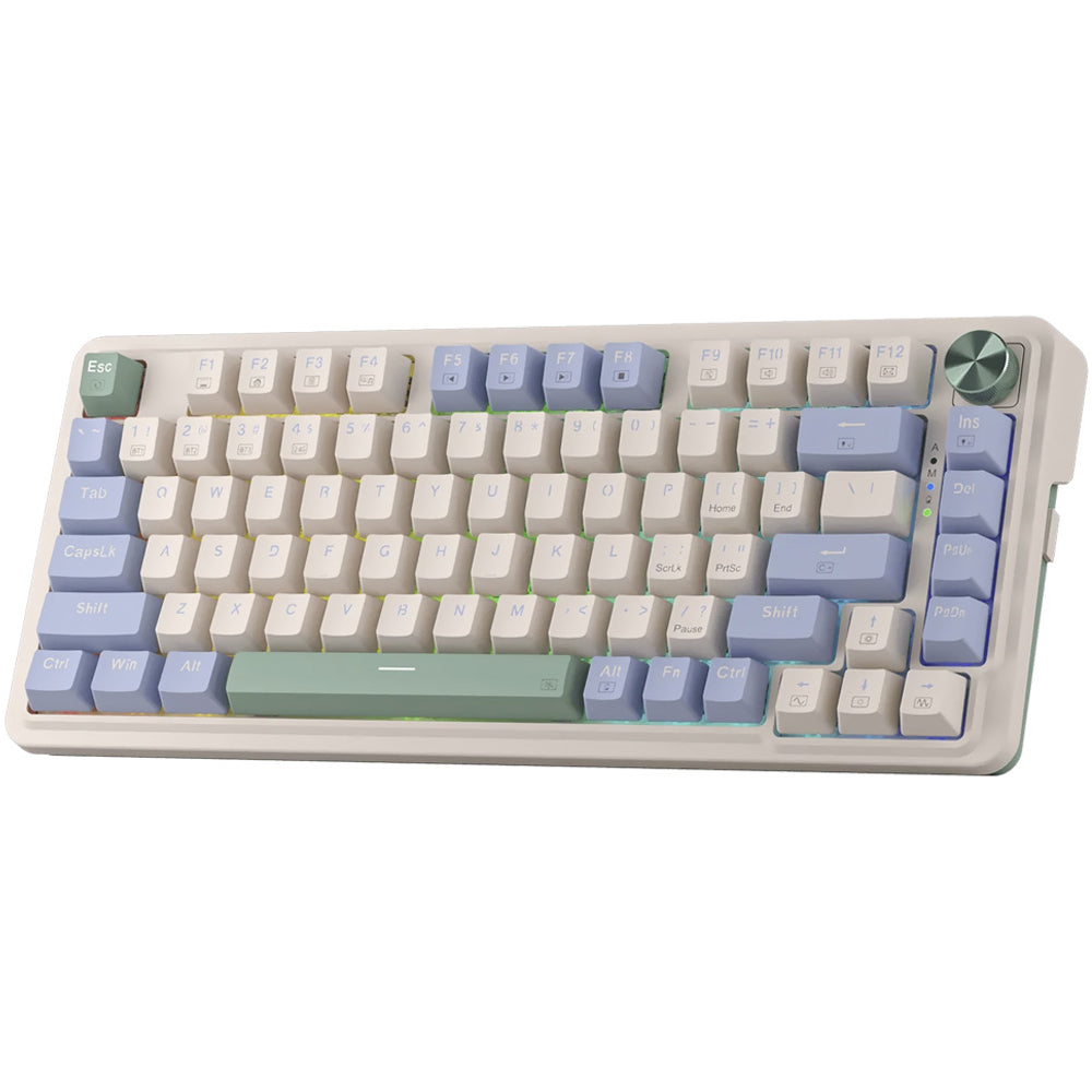 Teclado Redragon Wireless Ucal Pro K673CPG-RGB-PRO Mechan ENG Crema