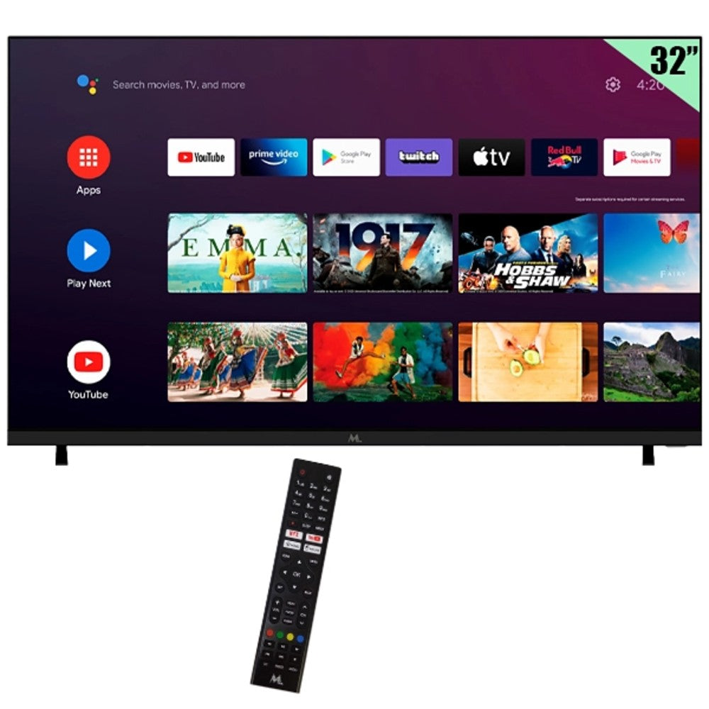 Televisor MTEK Smart LED 32" MK32FSGH FHD HDMI Google TV