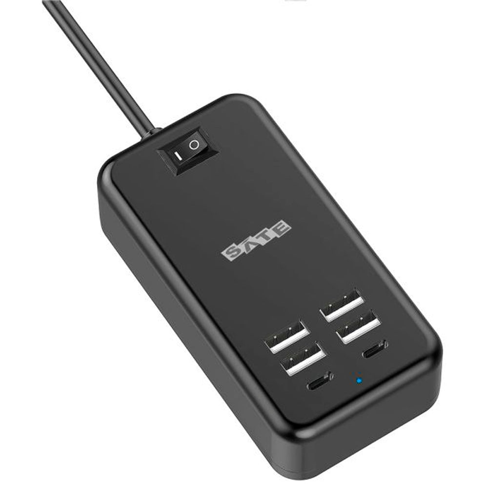 Cargador Satellite A-R23U 6 En 1 30W Negro