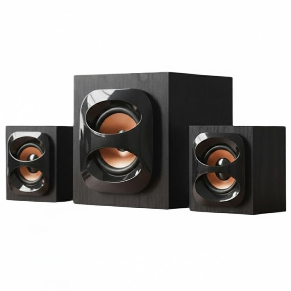 Parlante Satellite Bluetooth Mdf Wooden