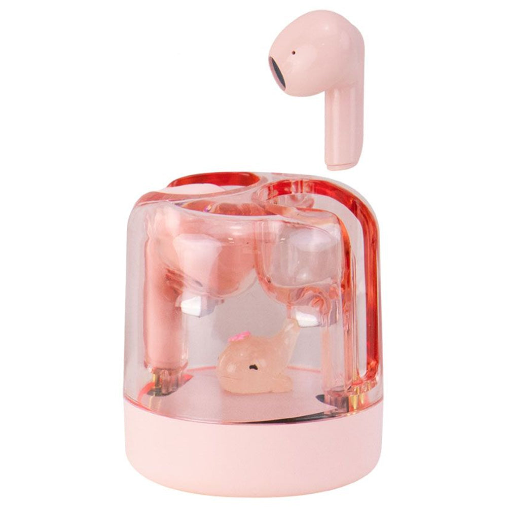 Auricular Sate Bluetooth Cartoon Series Pink