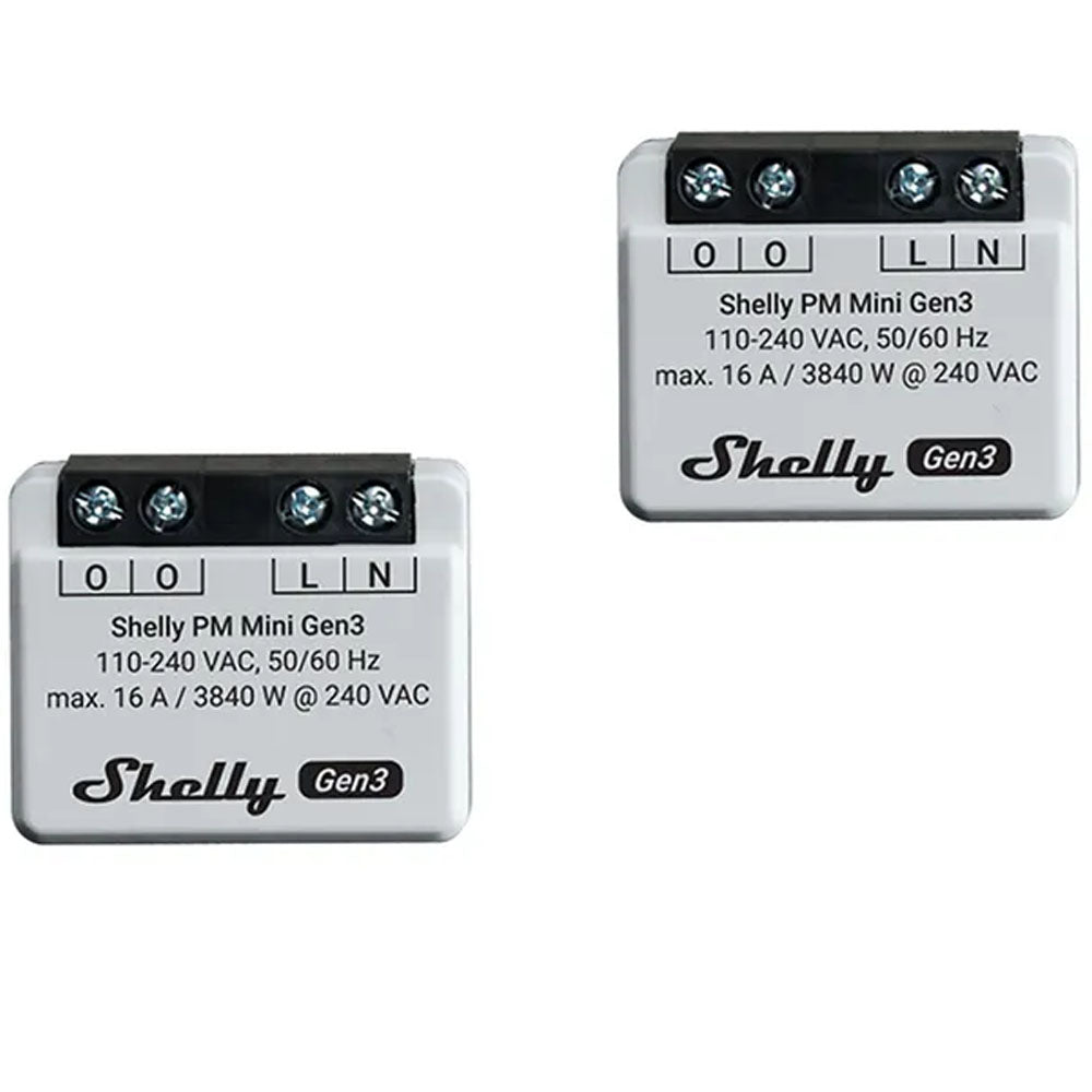 Interruptor Smart Shelly Pm Mini GEN3 X2