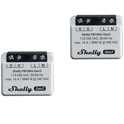 Interruptor Smart Shelly Pm Mini GEN3 X2