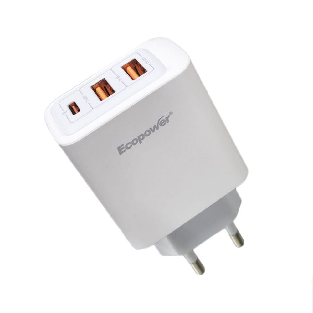 Cargador Ecopower USB-C/USB-A 10W