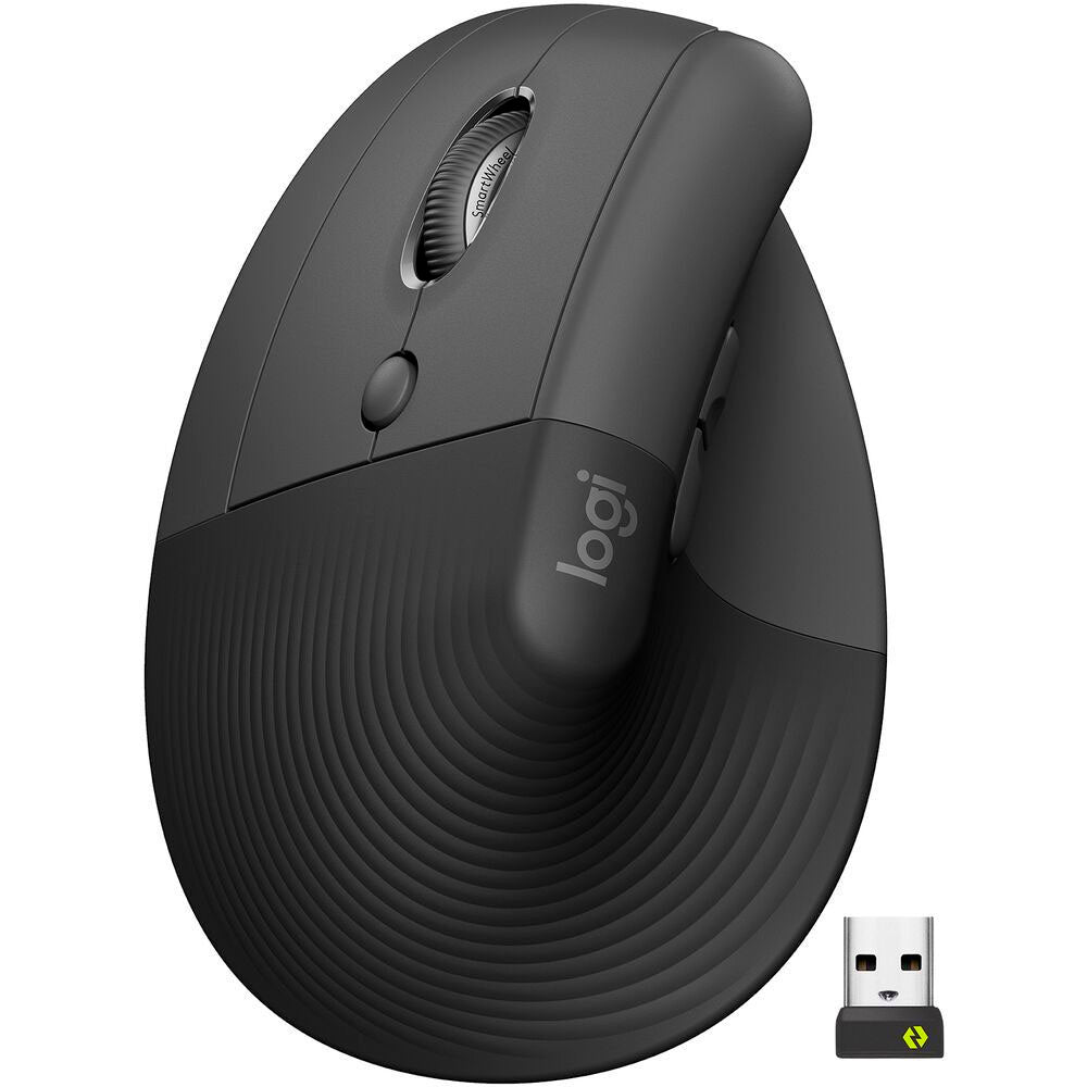 Mouse Logitech Wireless Lift Left Vertical Negro