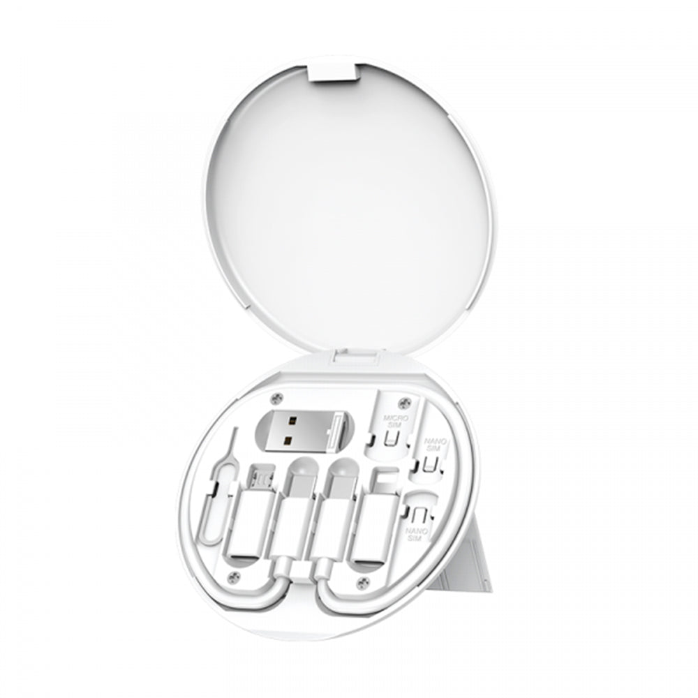 Cable Wiwu USB-C C/adap/micro/light/usb S02 White