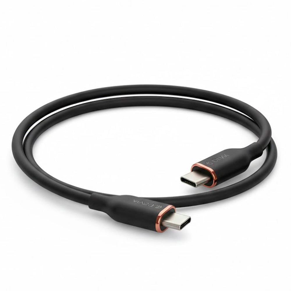 Cable Devia Jelly Series USB-A A USB-C 1.2M Black