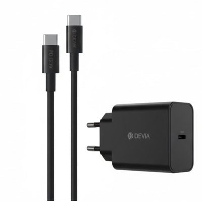 Cargador Devia Rocket Series 45W + Cable C-C Black