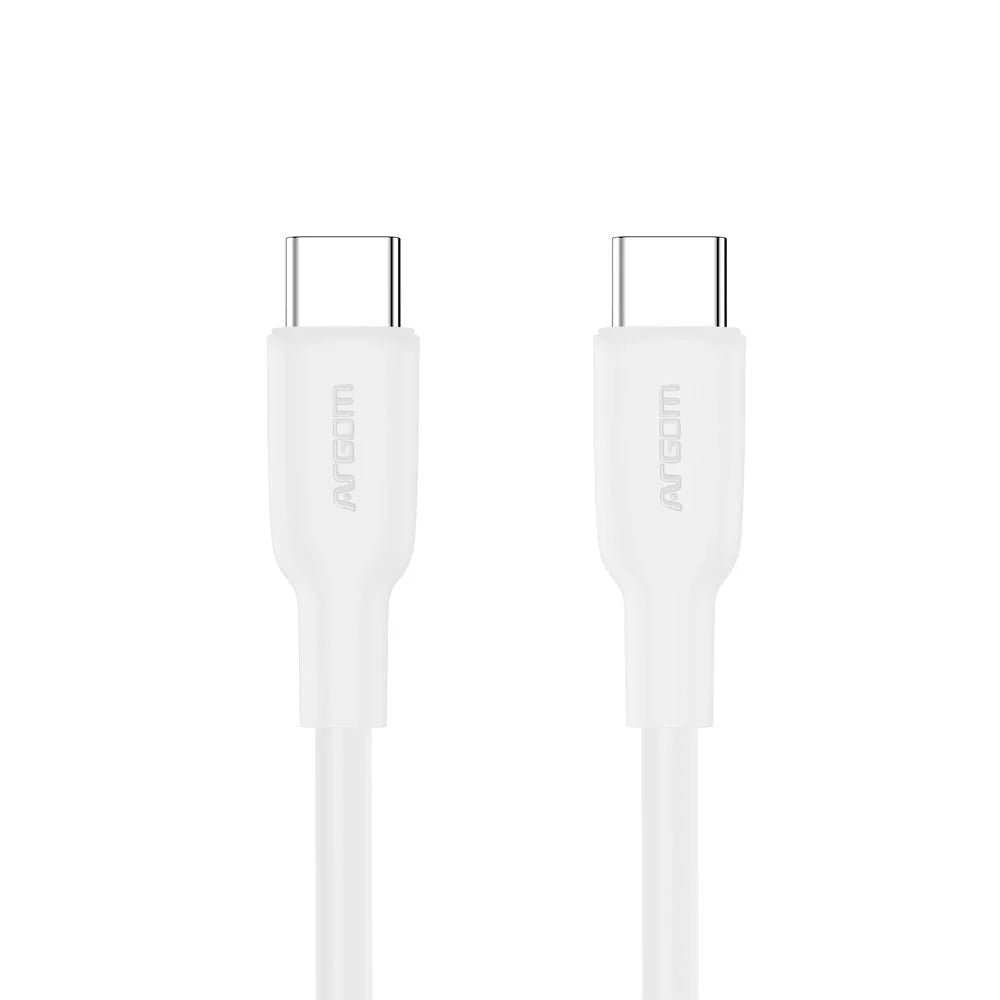 Cable Argom USB-C/TYPO-C 1.8M/65W Blanco