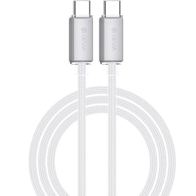 Cable Devia EC688 USB-C A USB-C 60W 1.5M White
