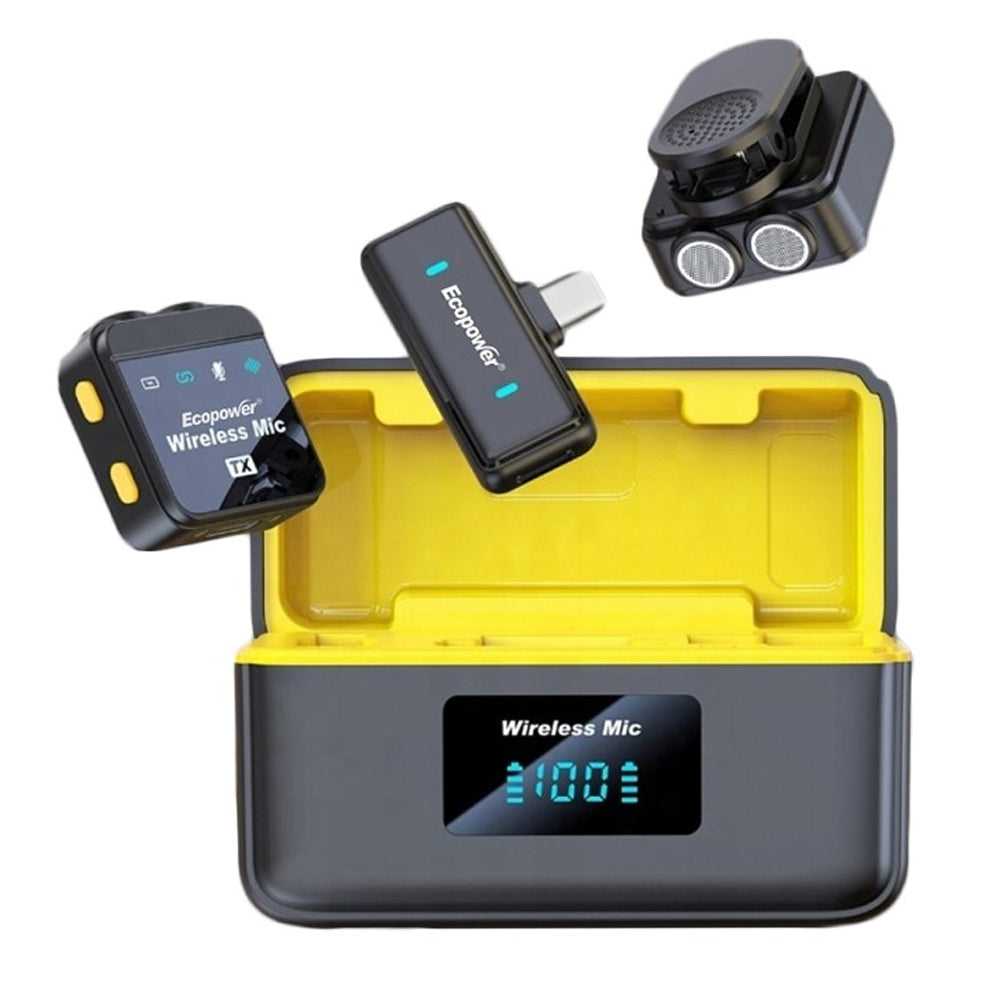 Micrófono Ecopower TIPO-C Duo Wireless Lavalier