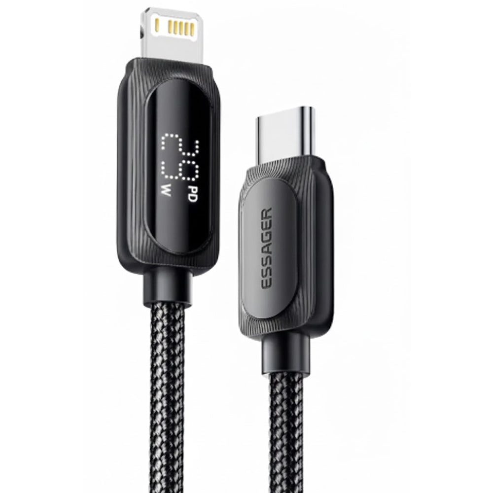 Cable Essager EXCTL-XLC01-P USB-C A Lightning 3M Black