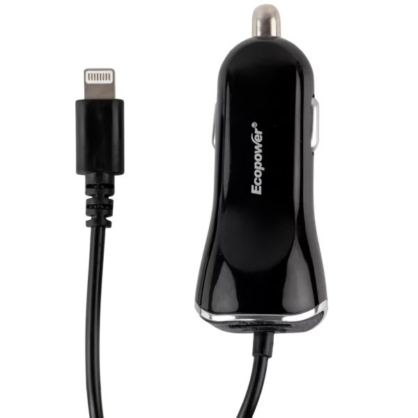 Cargador para Auto con Cable Lightning Ecopower EP-7061