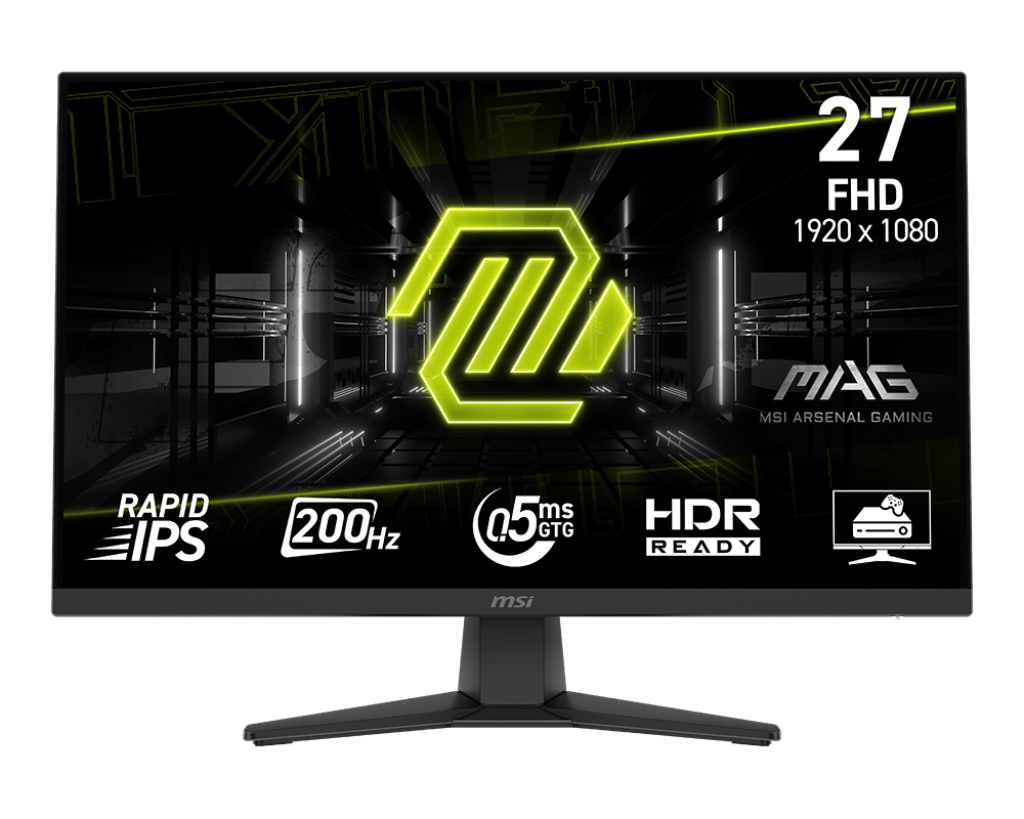 Monitor Gamer 27" MSI MAG 272F Rapid IPS FHD 200Hz 0.5ms