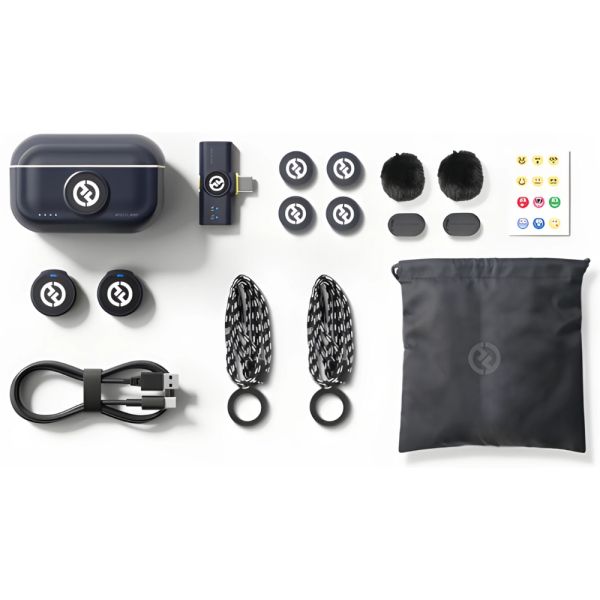 Micrófono Inalámbrico Hollyland Lark M2 Dúo USB-C - Shine Charcoal