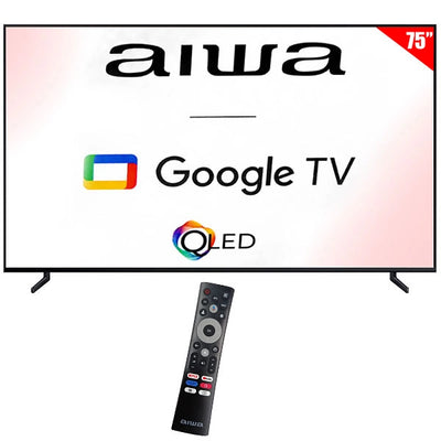 Televisor Aiwa Smart QLED 75" AW75B4QFG 4K HDMI