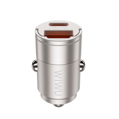 Cargador Wiwu Nano WI-QC028 USB-A/USB-C 30W - Titanium