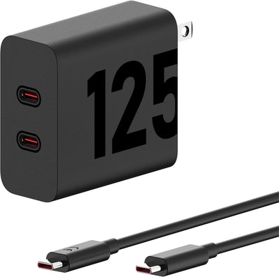Cargador Motorola Turbopower Dual USB-C C/cable Black