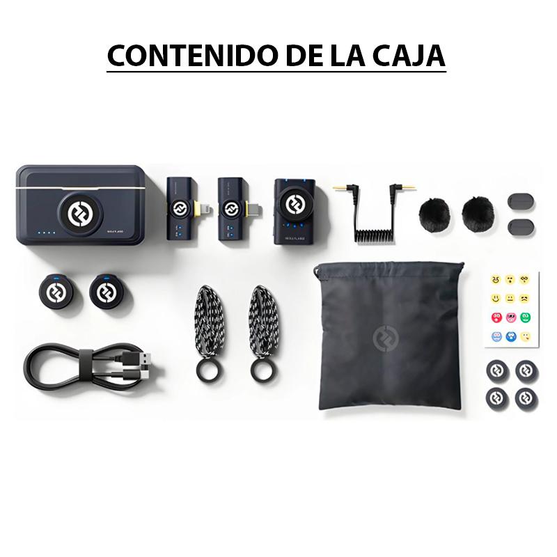 Micrófono Inalámbrico Hollyland Lark M2 Combo Lightning y Tipo C