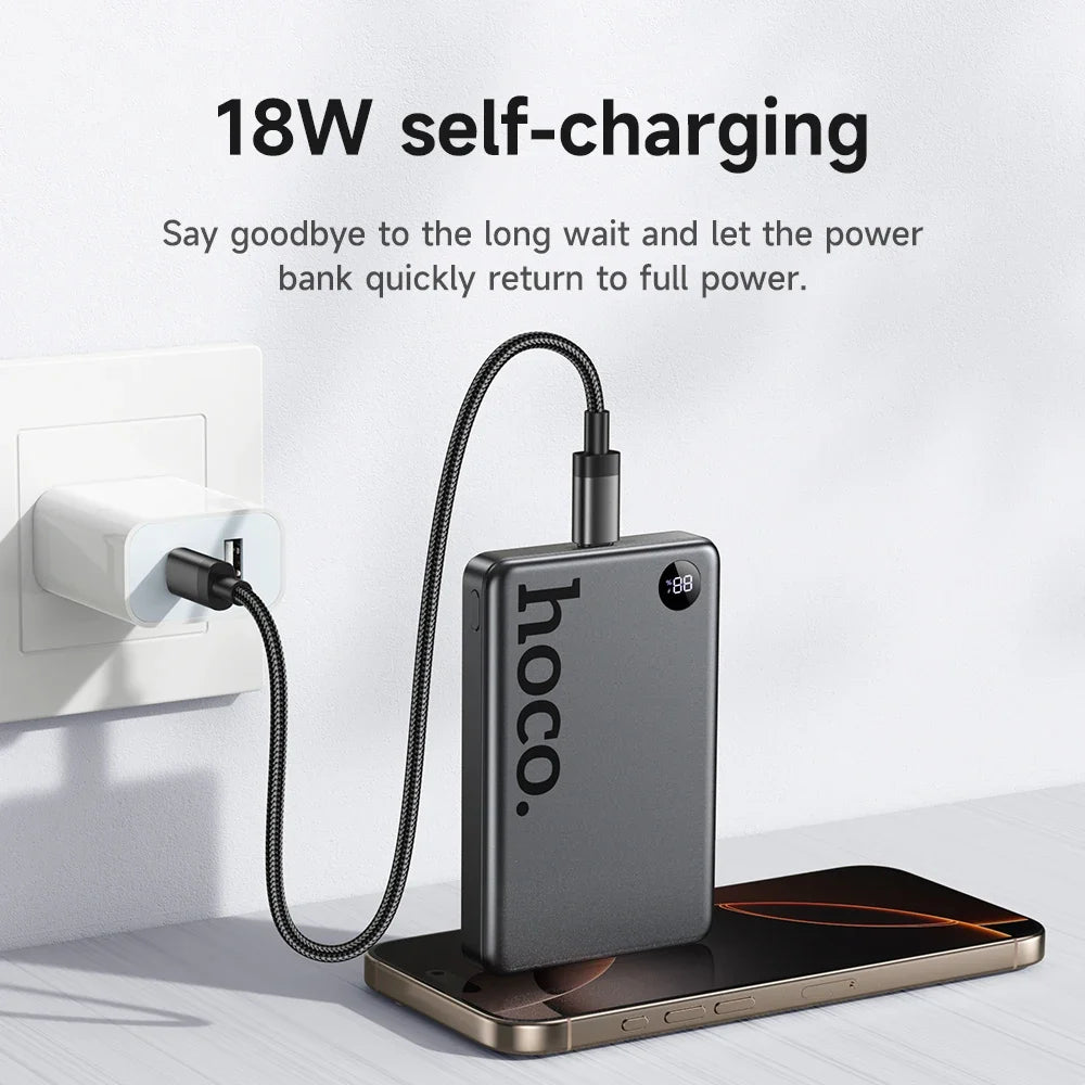 Cargador Hoco Q34 Magnético PD20W 10000mAh - Dorado