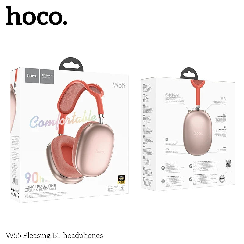 Auricular Hoco W55 Bluetooth - Gray
