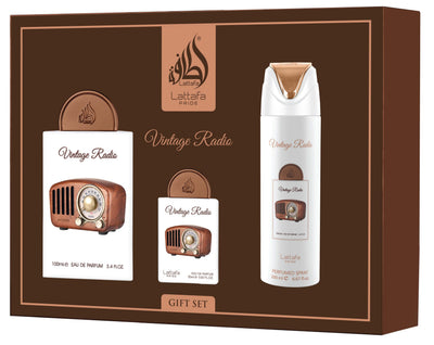 Set Perfume Lattafa Vintage Radio 100ML EDP