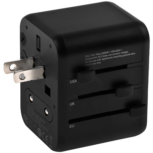 Adaptador de Enchufe Universal Satellite AD-0003 Negro