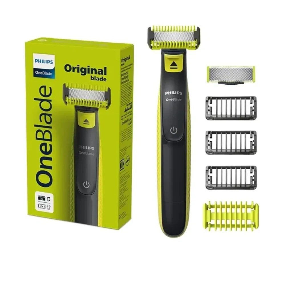 Afeitadora Philips OneBlade QP2824/10 Recargable 3 Peines Negro/Verde