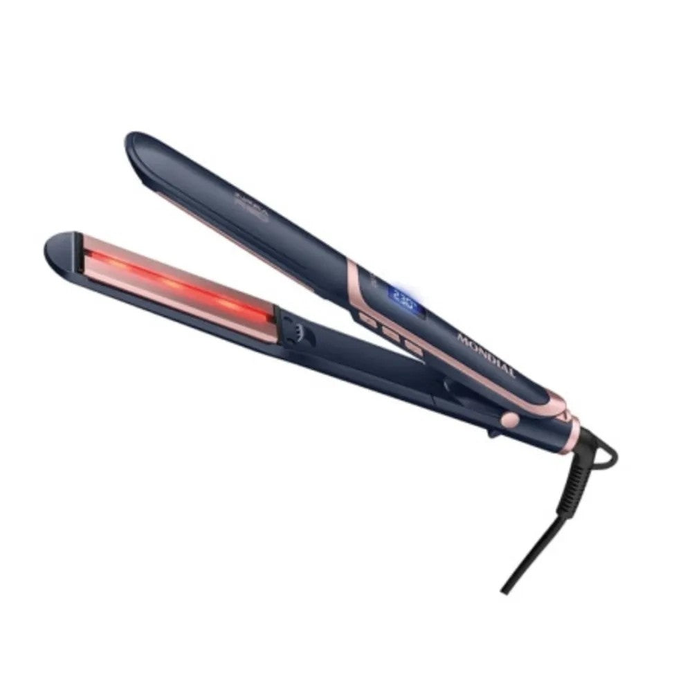 Alisador de Cabello Mondial P-01-IR Infra Red 230°C Bivolt Azul/Rosa