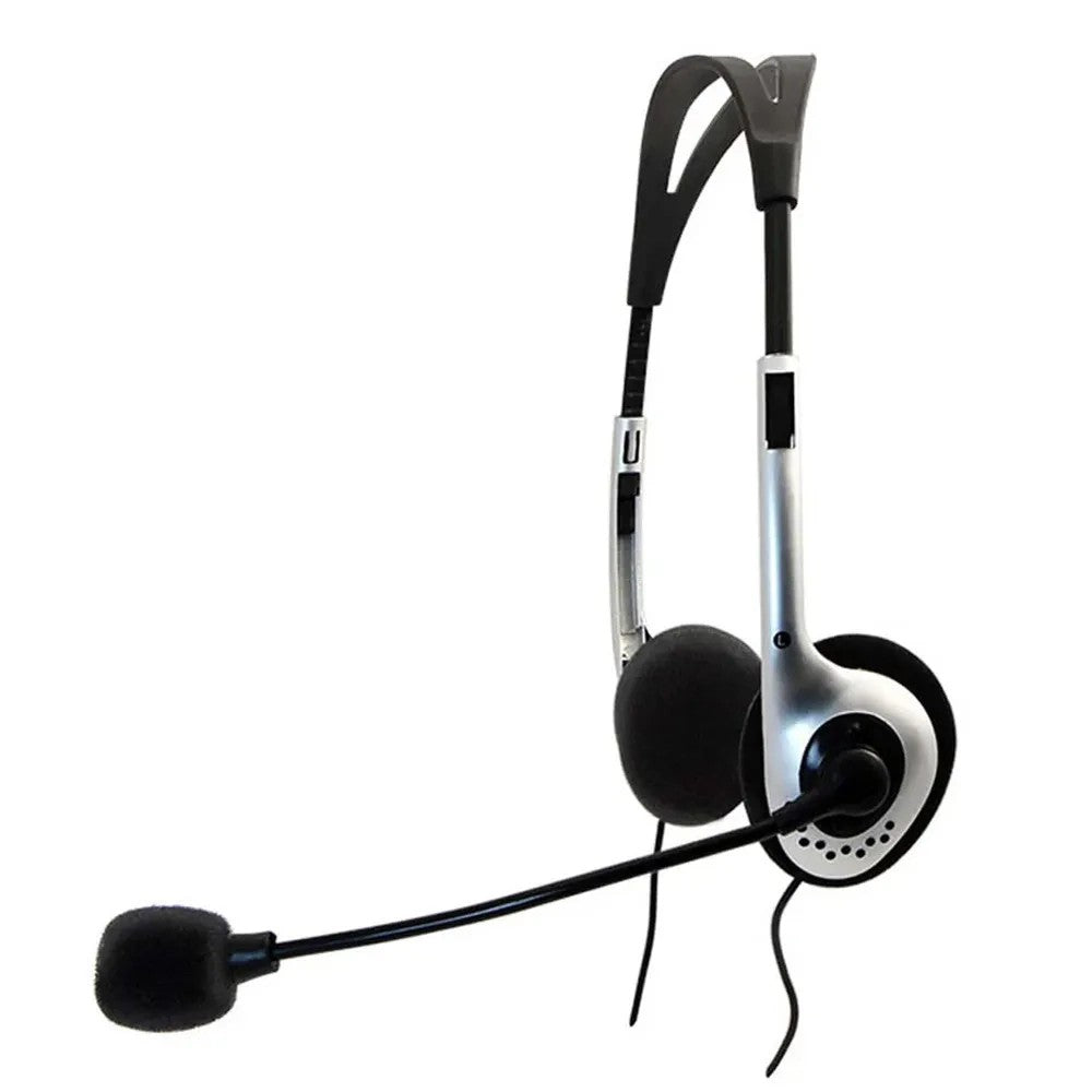 Auricular Argom Classic 88 ARG-HS-0088 3.5mm con Micrófono Black/Silver