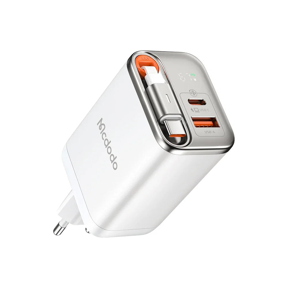 Cargador Mcdodo 67W 2EN1 White