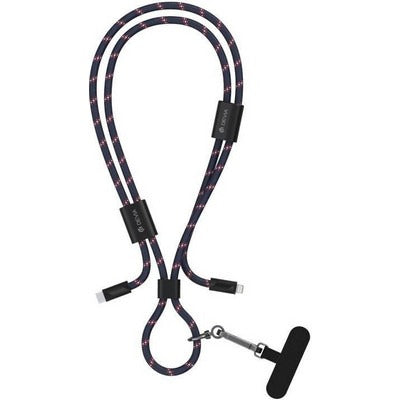 Cable Correa Devia EC658 2EN1 USB-C A Lightning 27W 0.3M Purple