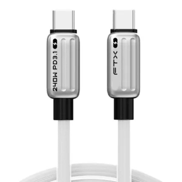 Cable FTX USB-C CM240 2m Blanco