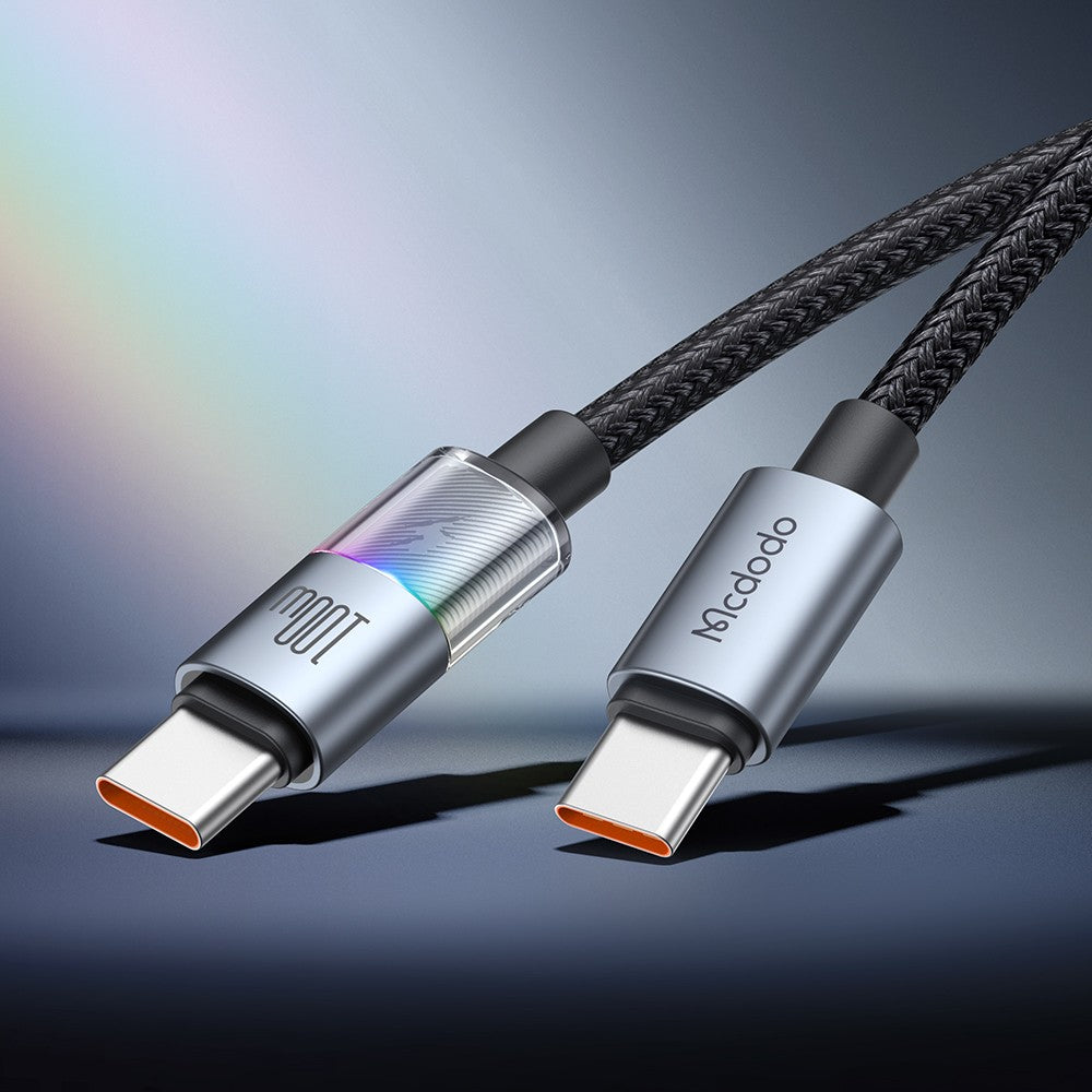 Cable Mcdodo CA-8200 USB-C a USB-C 100W 1.2m Black