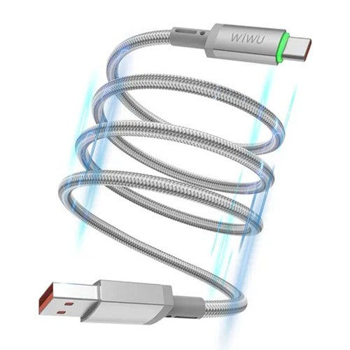 Cable WiWU MagLink WI-C082 USB-A a USB-C 60W 1M Gray