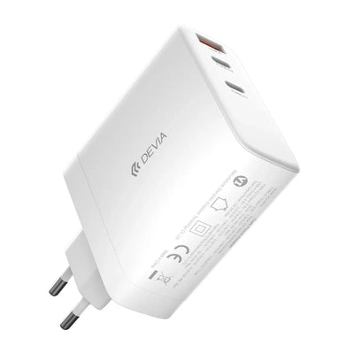 Cargador Devia RLE-3006ACL 30W Fuente 2PUERTOS USB/USB-C Blanco
