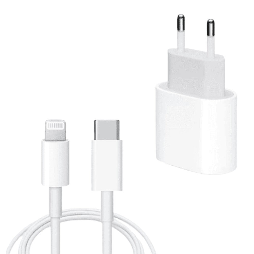 Cargador Ecopower EP-7060 Lightning/USB-C 20W Blanco
