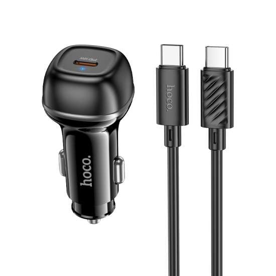 Cargador Vehicular Hoco Z58 PD30W USB-C To USB-C 1M Black