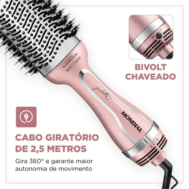 Cepillo Secador Mondial Juliette ES-JU-01 1300W Bivolt Único