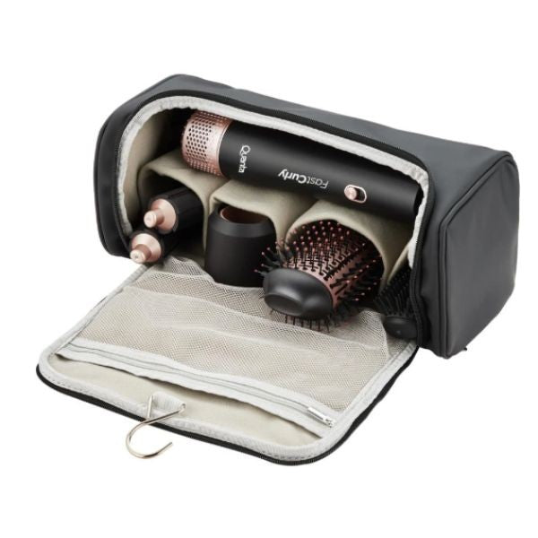 Cepillo Secador Quanta QTKCS9000 Kit 1200W 220V Negro/Rose
